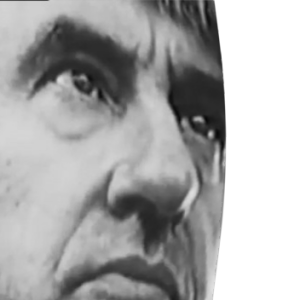 muž s klapkami na očích